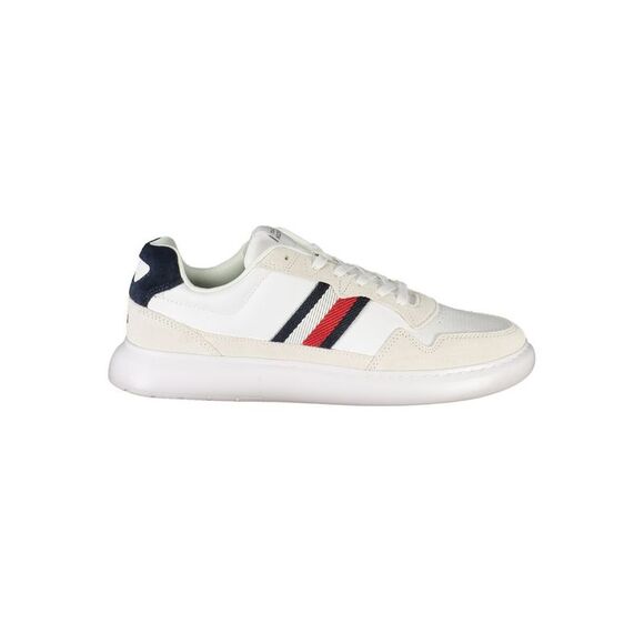 Tommy Hilfiger White Polyurethane Men Men's Sneaker